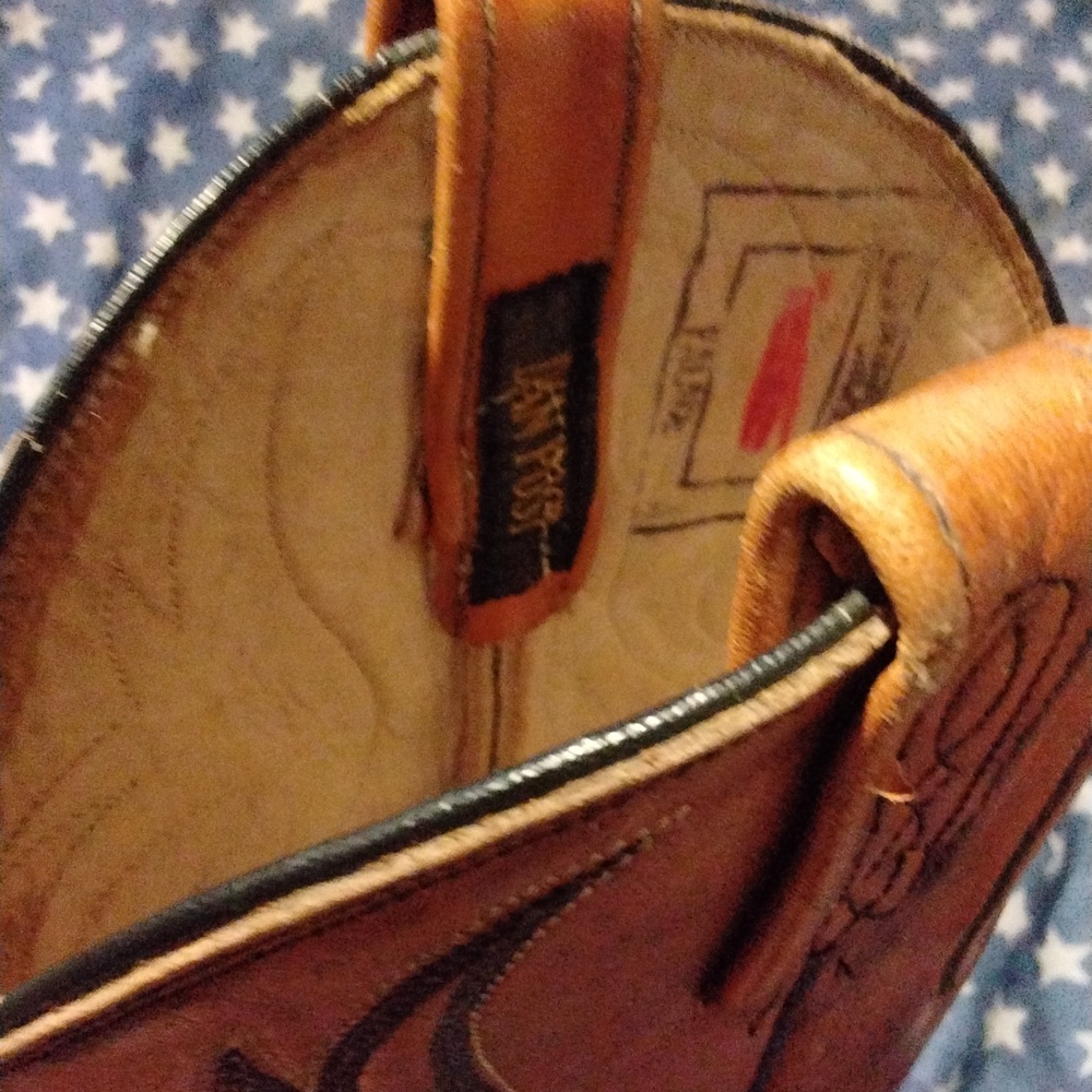 Dan Post Men’s Vintage(1988)Cherry Brown Leather Western Cowboy Boots Size 10 - Picture 6 of 8